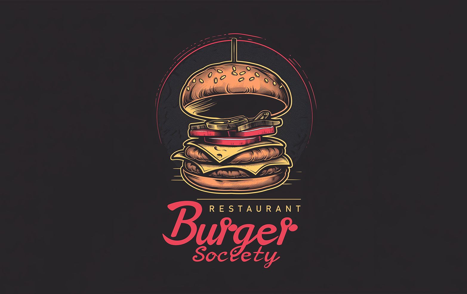 Logo für ein Burger Restaurant